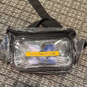 Clear Black Michigan Fanny Pack